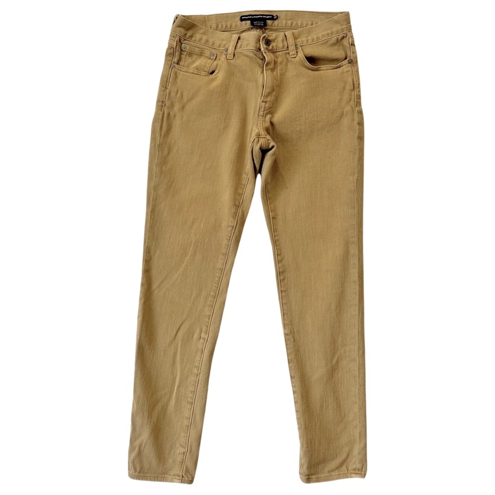 Ralph Lauren Sport Khaki Vintage Denim Pants Size 29 X 28.5